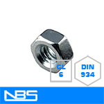Cl.6 DIN 934 Finished Hex Nuts
